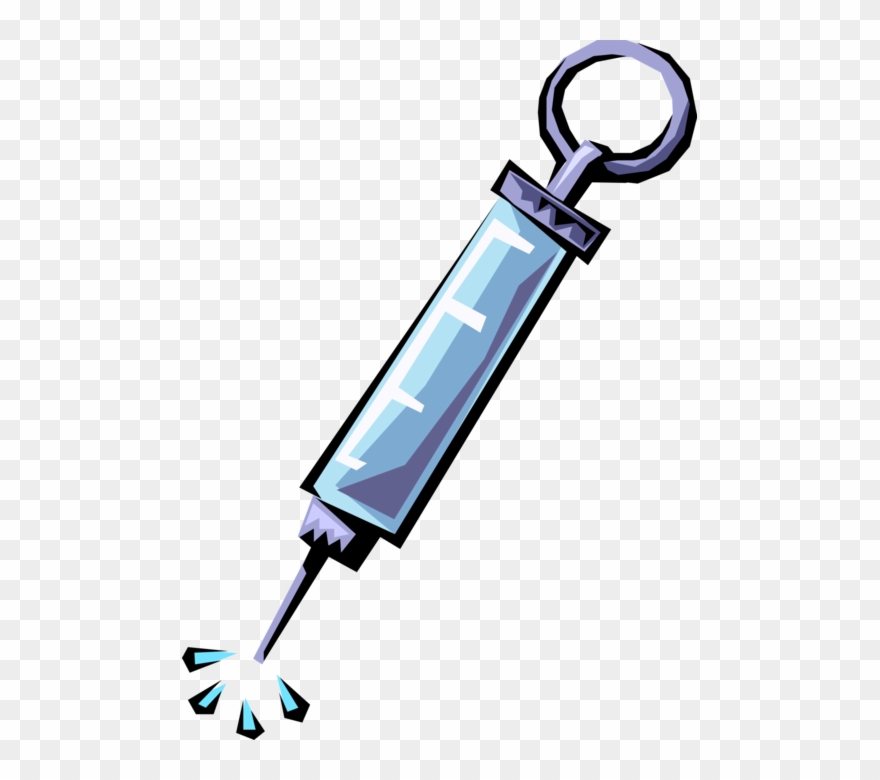 Vector Illustration Of Medical Vaccination Hypodermic - Needle Shots Clip Art - Png Download