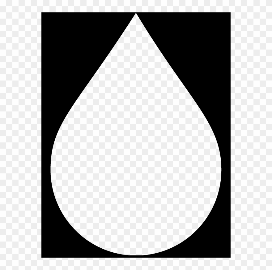 Graphic Of A Raindrop - White Water Drop Png Clipart