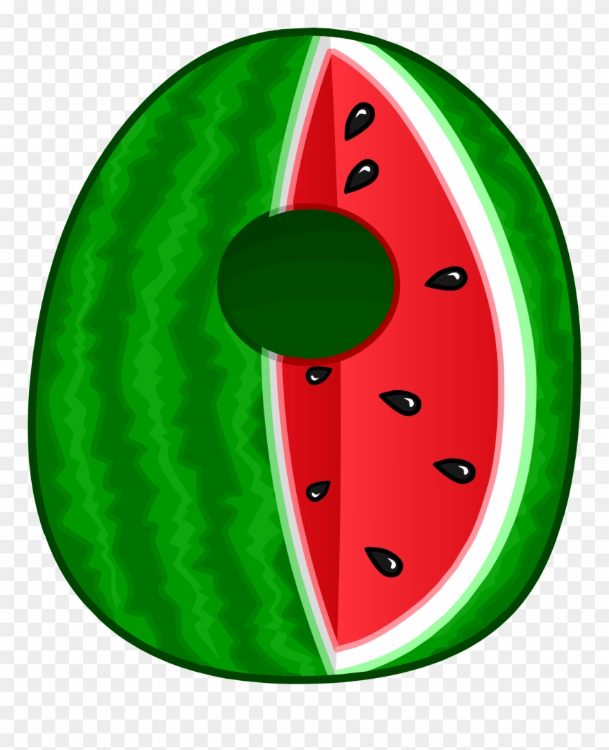 Melon Clipart Green Watermelon - Club Penguin Watermelon - Png Download