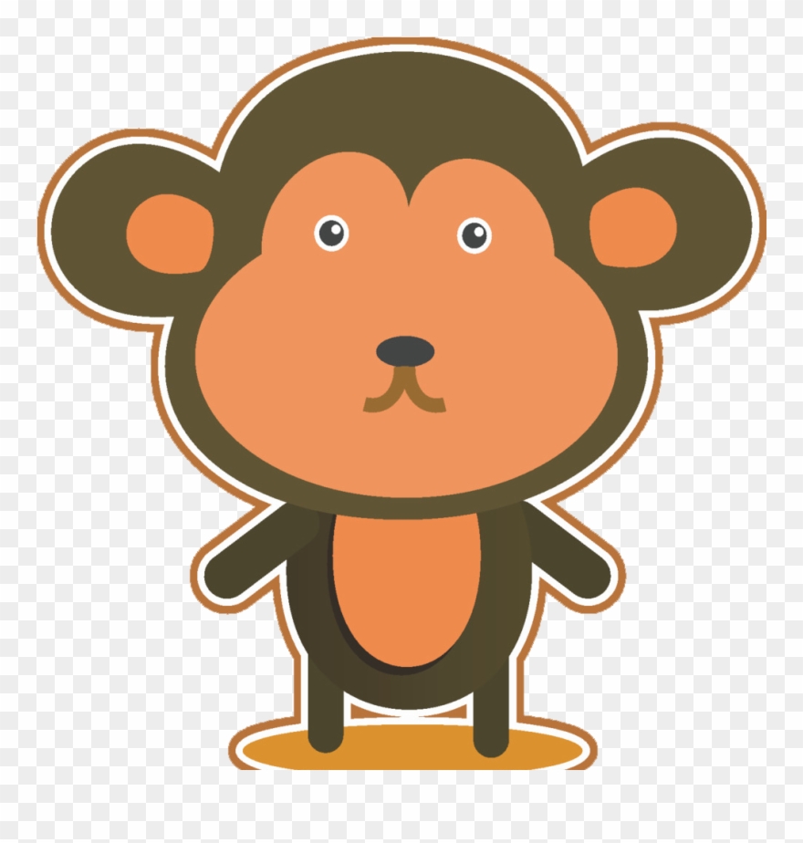 Cartoon Monkey Clip Art - Monkey - Png Download