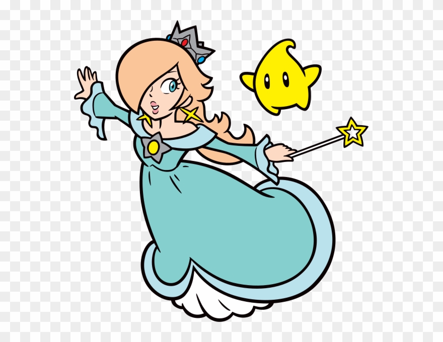 File Artwork Rosalina Luma Svg Super Mario Wiki The - Mario Party Star Rush Characters Clipart