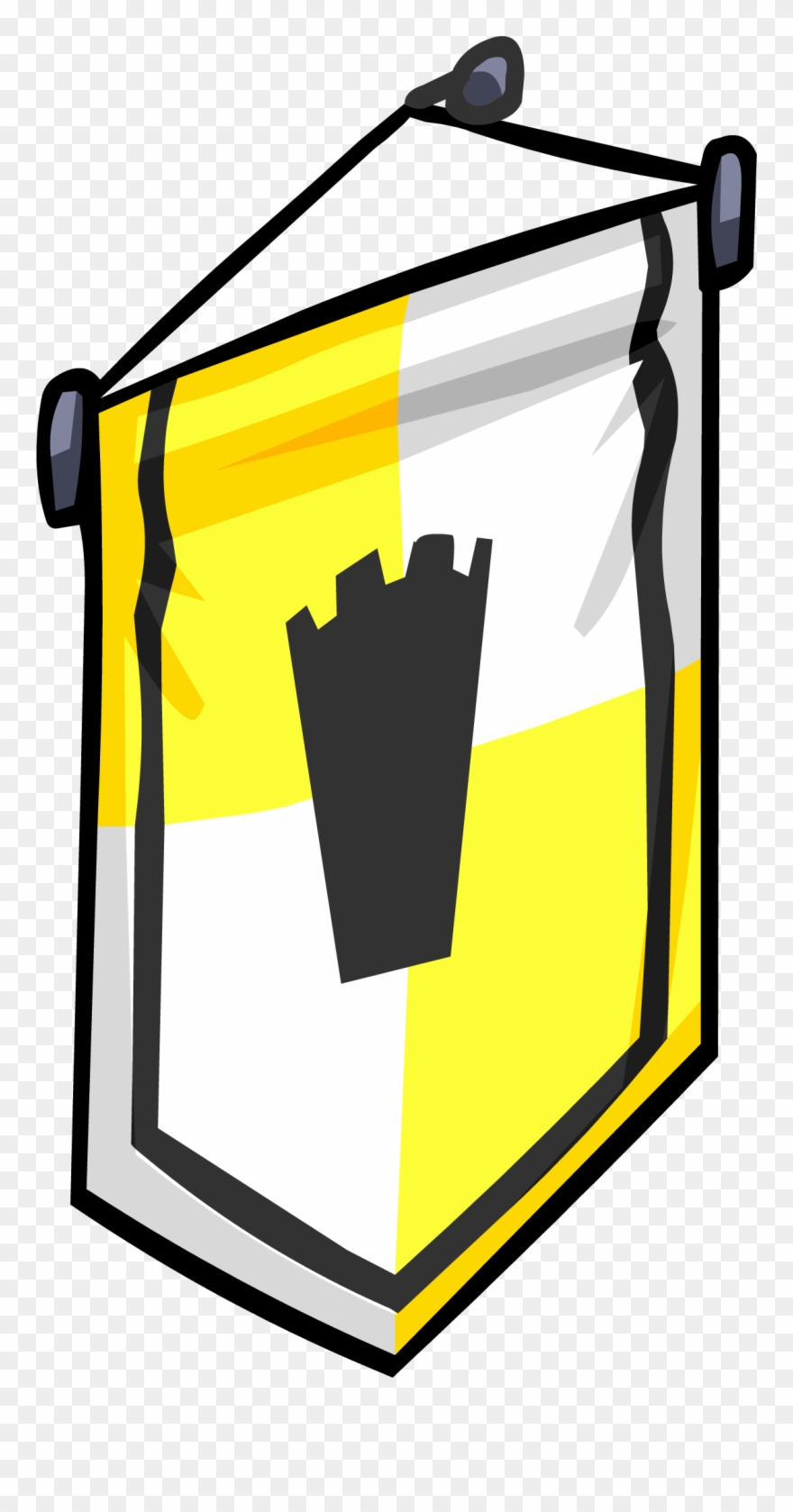 Ye Olde Yellow Banner Sprite 002 - Portable Network Graphics Clipart