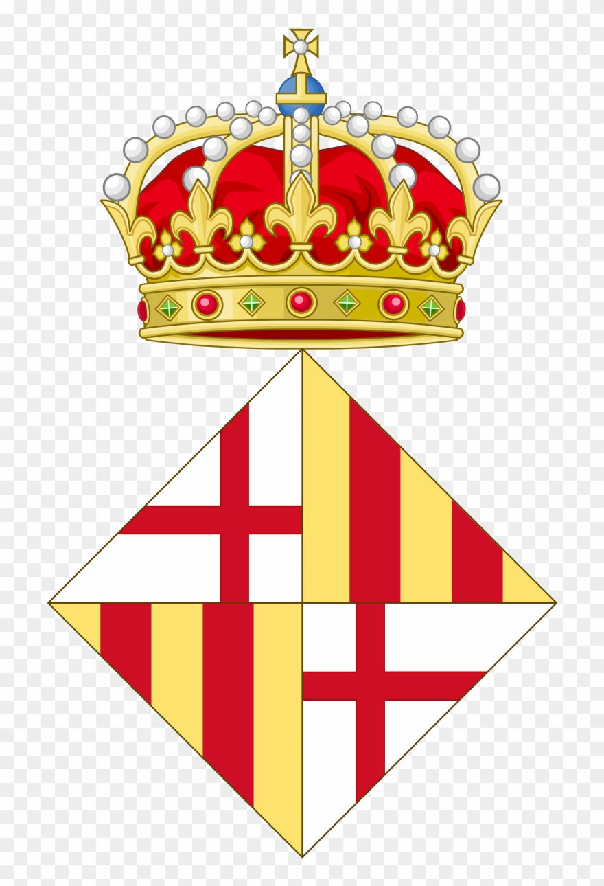 Coat Of Arms Of Barcelona - Wappen Barcelona Clipart