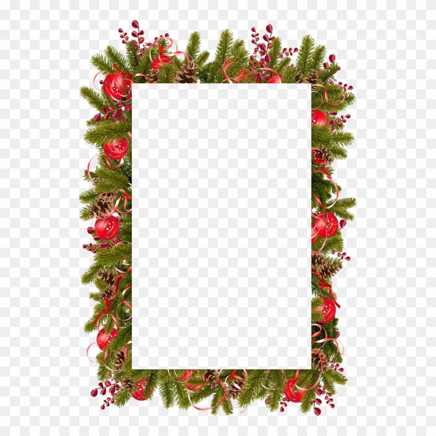 Новогодний Декор И Рамки - Christmas Collage Frames Png Clipart
