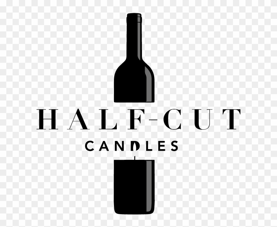 Half-cut Candles - Glass Bottle Clipart