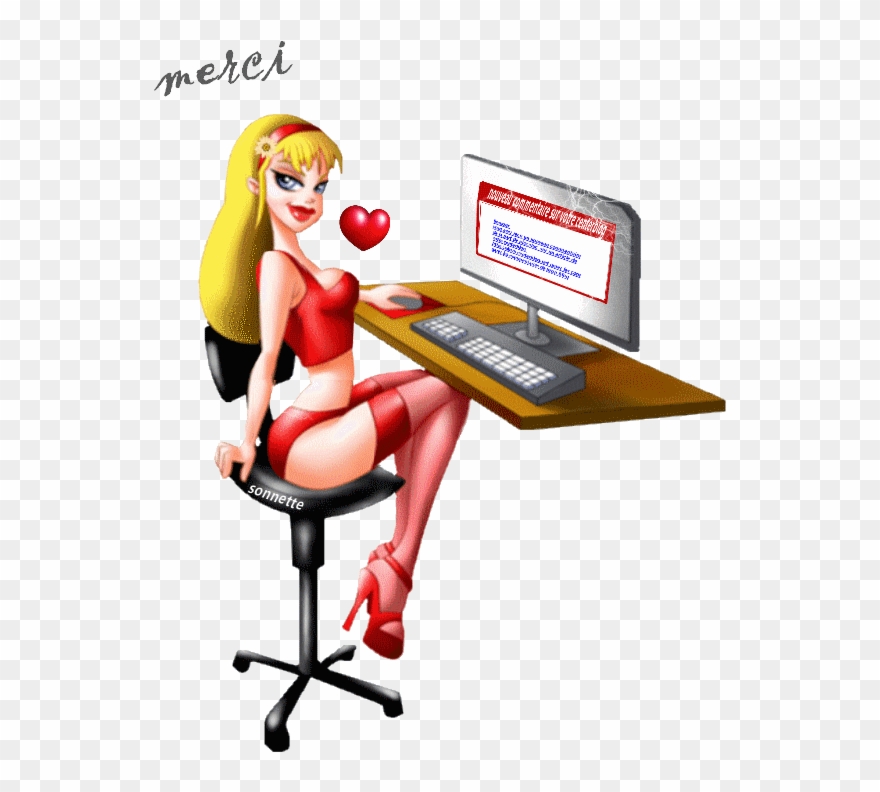 Merci Fille Sexy Clipart