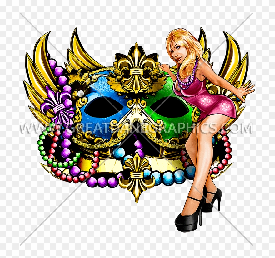 Gras Party Production Ready Artwork For T - Mardi Gras Clipart