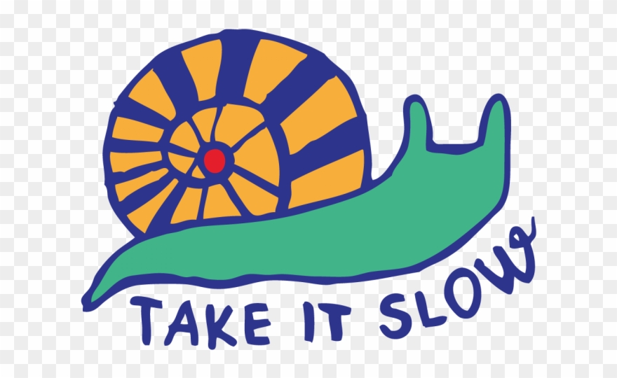 Back - Back - Take It Slow Snail Clipart