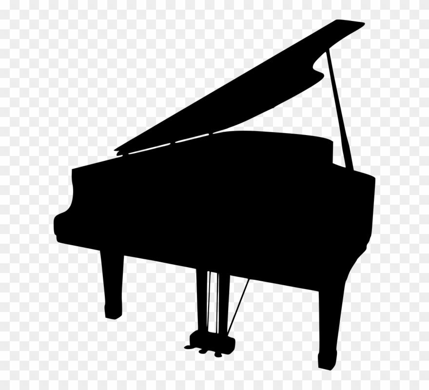 Clip Art Black And White Stock Free Photo Isolated - Cartoon Piano Transparent Background - Png Download