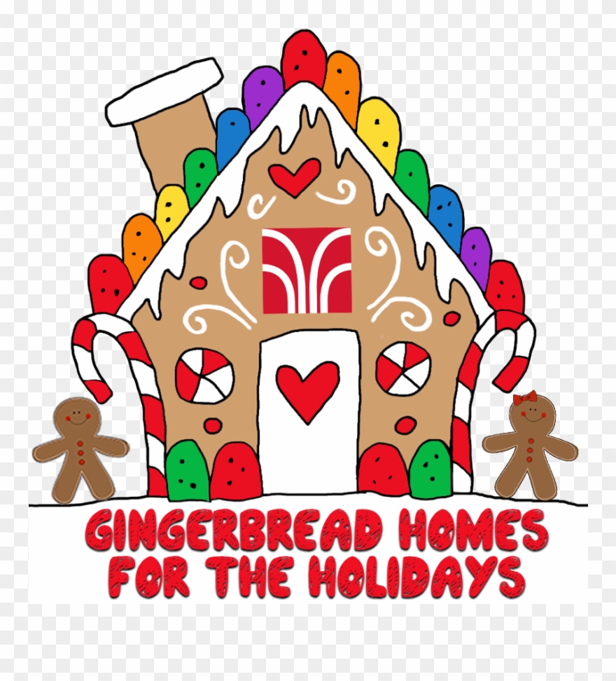 Gingerbread Homes For The Holidays Clip Free Library - Transparent Gingerbread House Clipart - Png Download