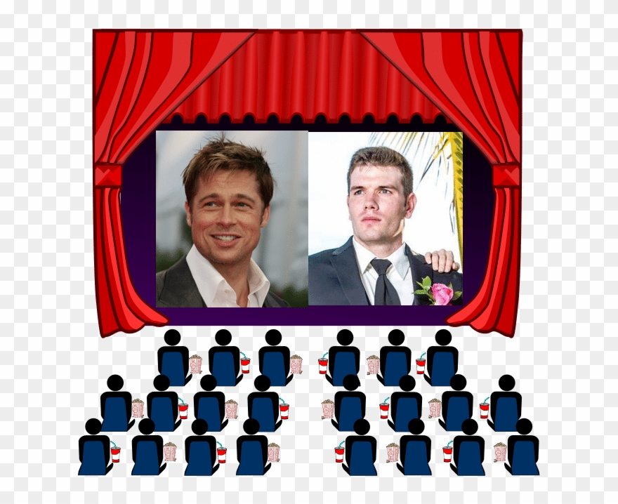 Brad Pitt Of Course And It's Not Because He Has Better - See A Movie Cartoon Clipart