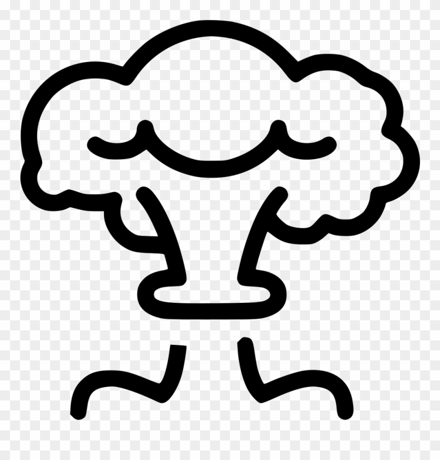Mushroom Cloud Svg Png Icon Free Download - Mushroom Cloud Clipart Png Transparent Png