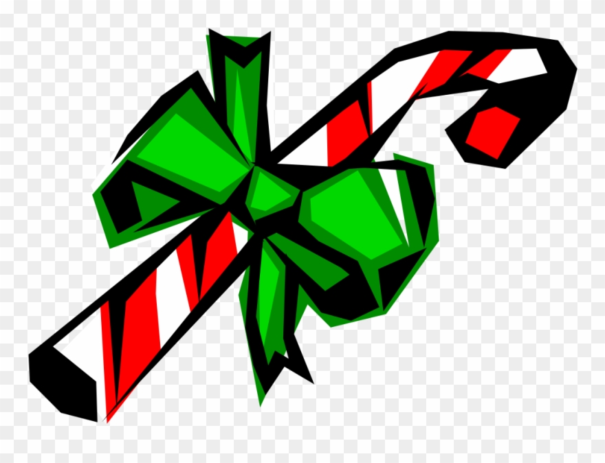 Candy Cane - Art Clipart
