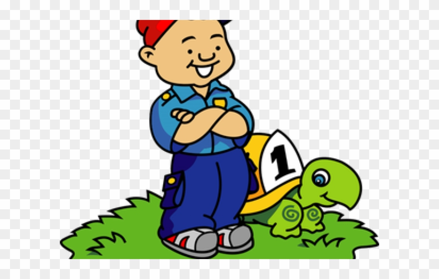 Slow Clipart Baby Boy Turtle - Fire Safety For Kids - Png Download