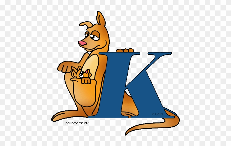 Kangaroo Clipart Letter K - Alphabet K - Png Download