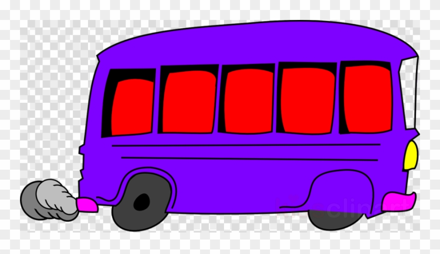 Purple Bus Cartoon Clipart Bus Coach Clip Art - Halloween Png Cute Ghost Transparent Png