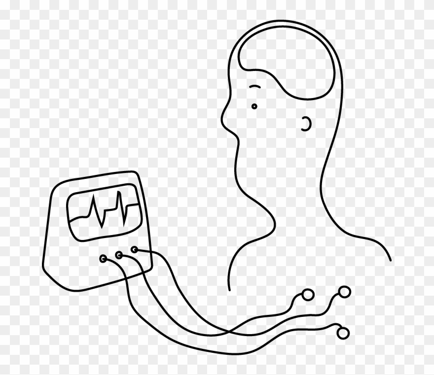 Weight And Blood Pressure Are Usually Measured Before - Line Art Clipart
