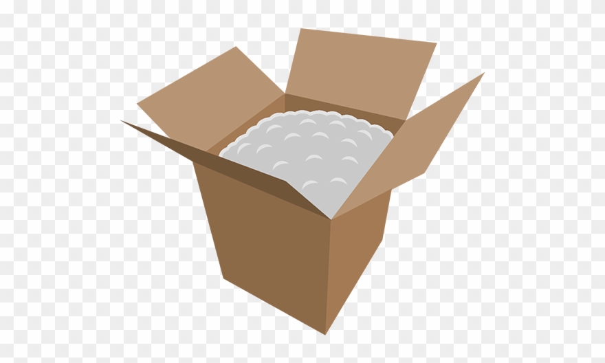 Empty Box Prank With Peanuts Box Inside A Box Clipart (1724292
