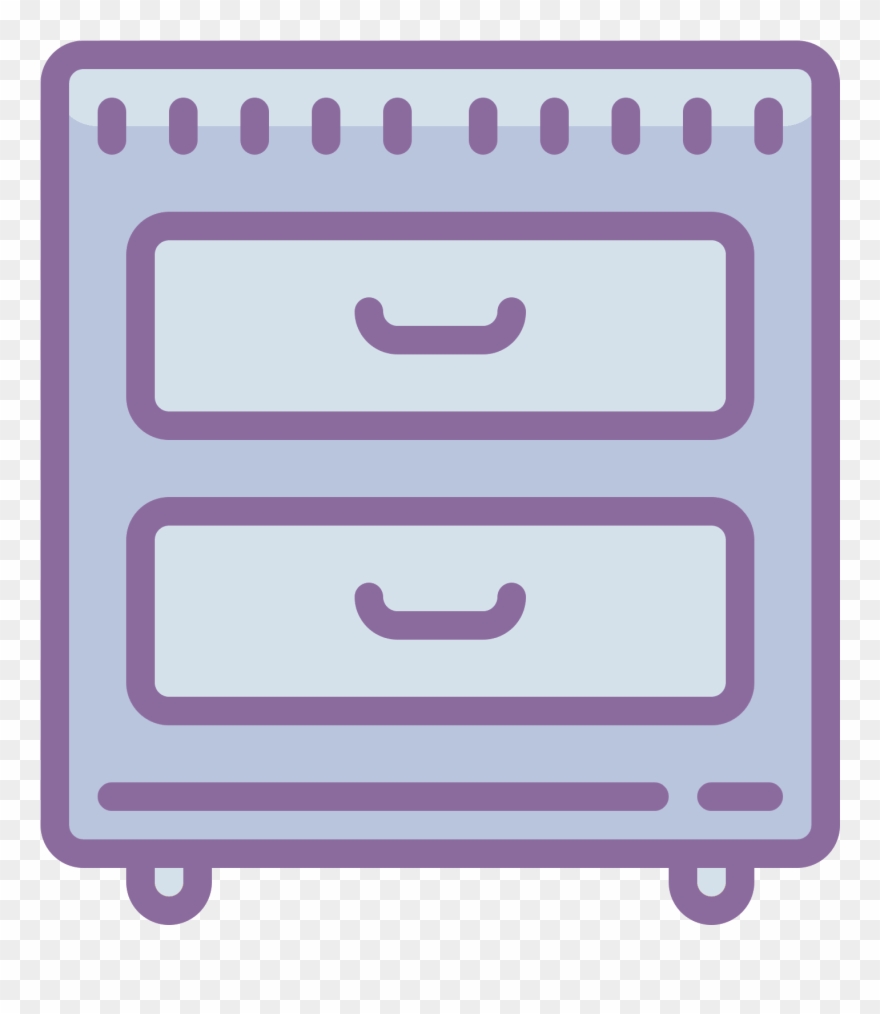 The Icon Is A Filing Cabinet - Filing Cabinet Clipart