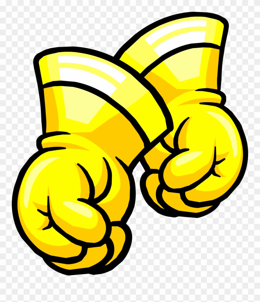 Glove Clipart Club Penguin - Club Penguin Gloves - Png Download