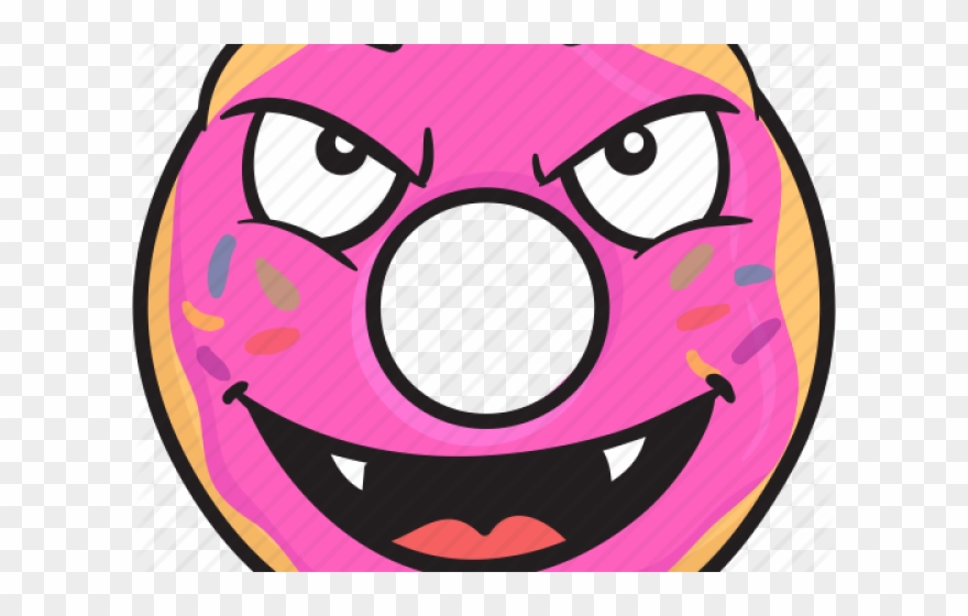 Doughnut Clipart Smiley - Furious Bacon - Png Download