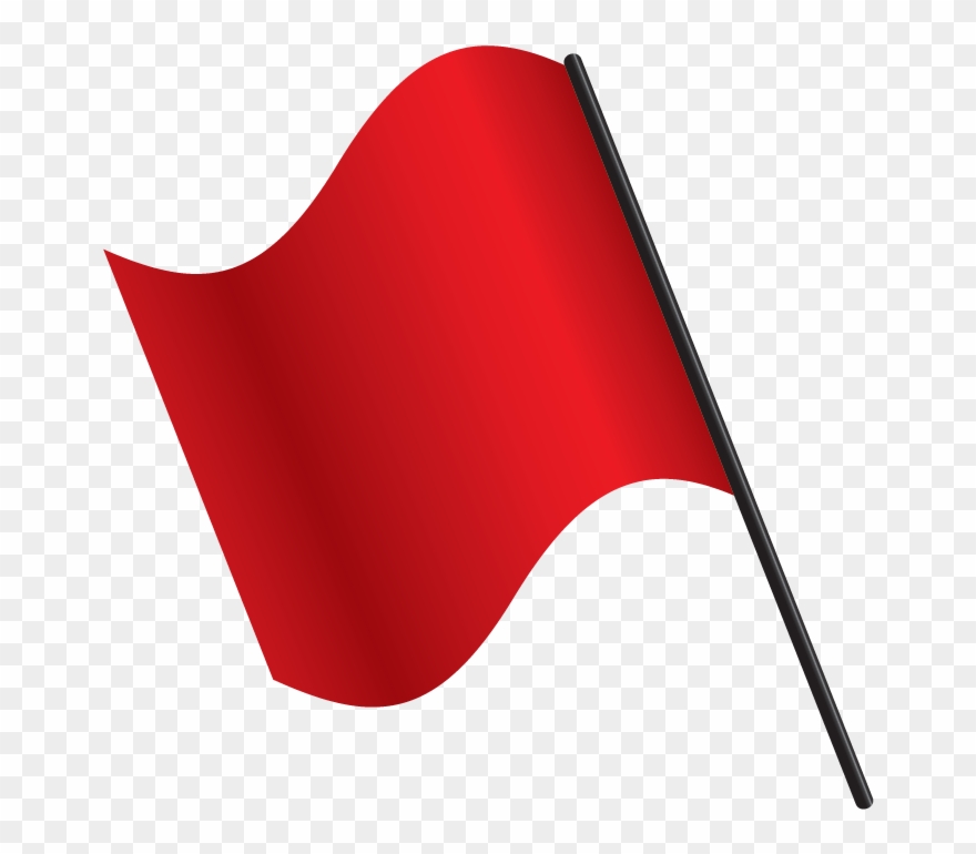 Red Flag - Stop - Flag Red Clipart