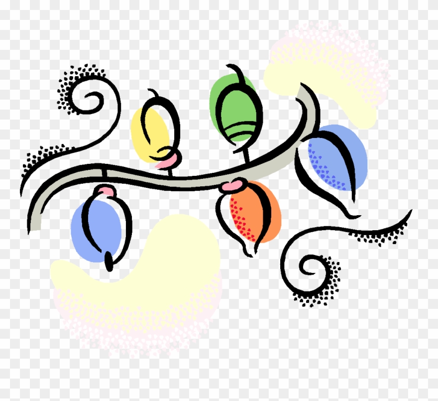 Christmas Lights In Ludlow - Tennis Christmas Lights Clipart - Png Download