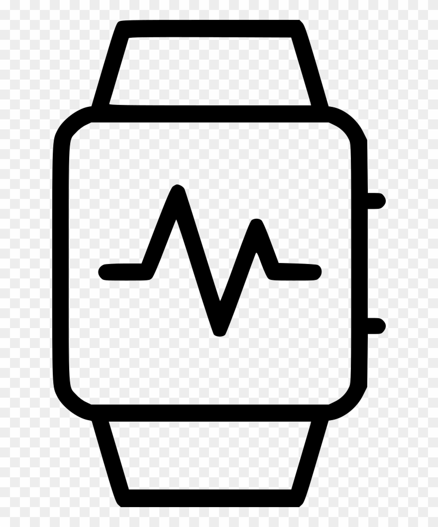 Heartbeat Watch Activity Cardio Wrist Watch Heart Monitor - Smartwatch Clipart