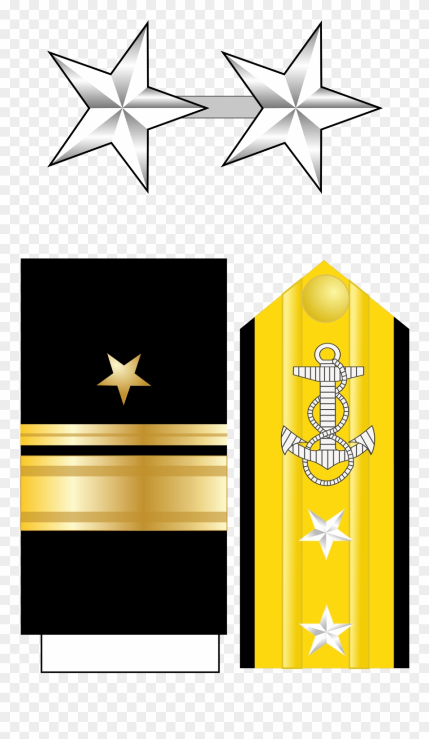 Lieutenant Commander Insignia Clipart Lieutenant Commander - Us Navy Lieutenant Commander Insignia - Png Download