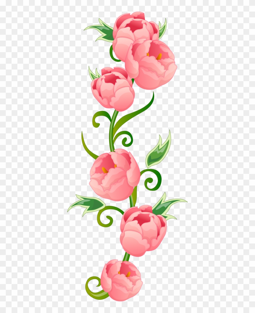 Peonies - Flower Wall Mural - Shower Bright Clipart