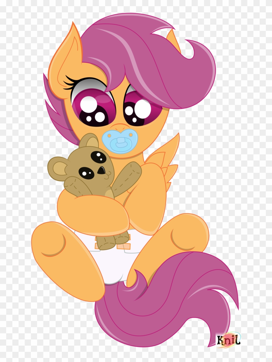 The Crusader Network, Crinkleloo, Diaper, Foal, Pacifier, - Cartoon Clipart