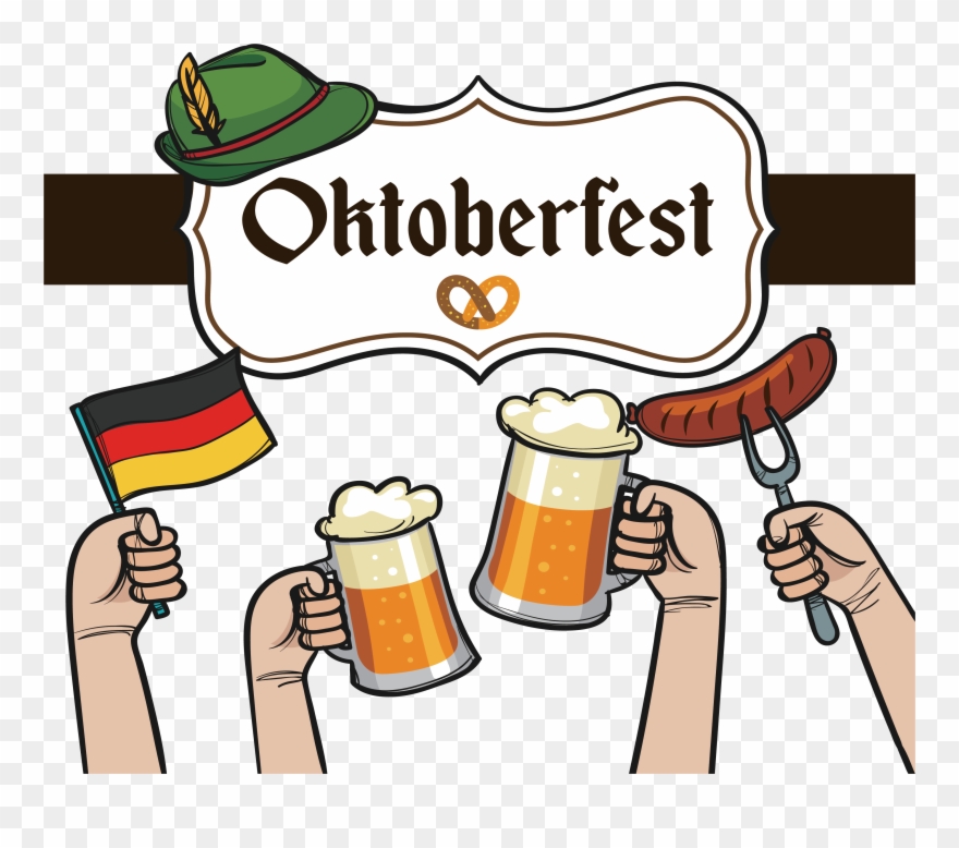 Beer Clip Art Celebrate - Oktoberfest Art - Png Download