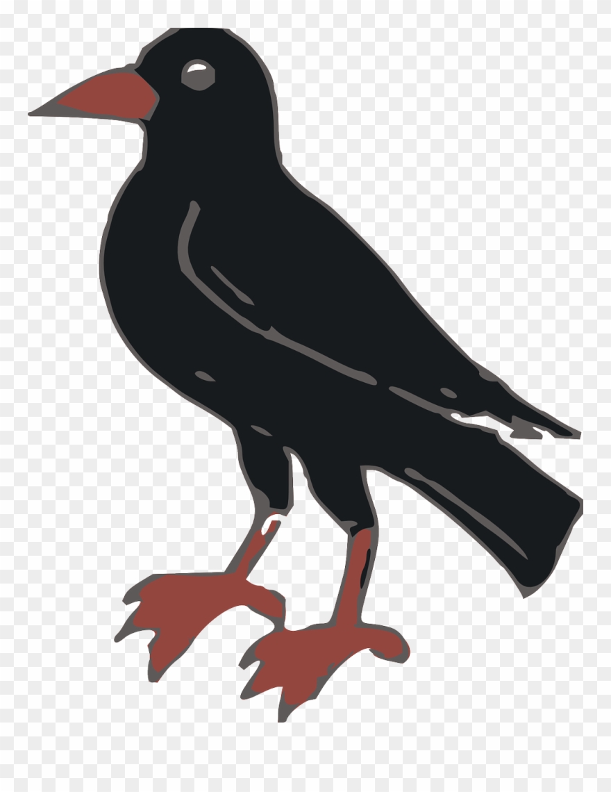 Crow Black & White Clipart - Png Download