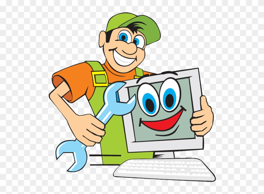 Image - Computer Repair Cartoon Clipart