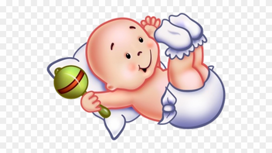 Baby Angel Clipart - Cartoon Cute Baby Boy Sleeping - Png Download