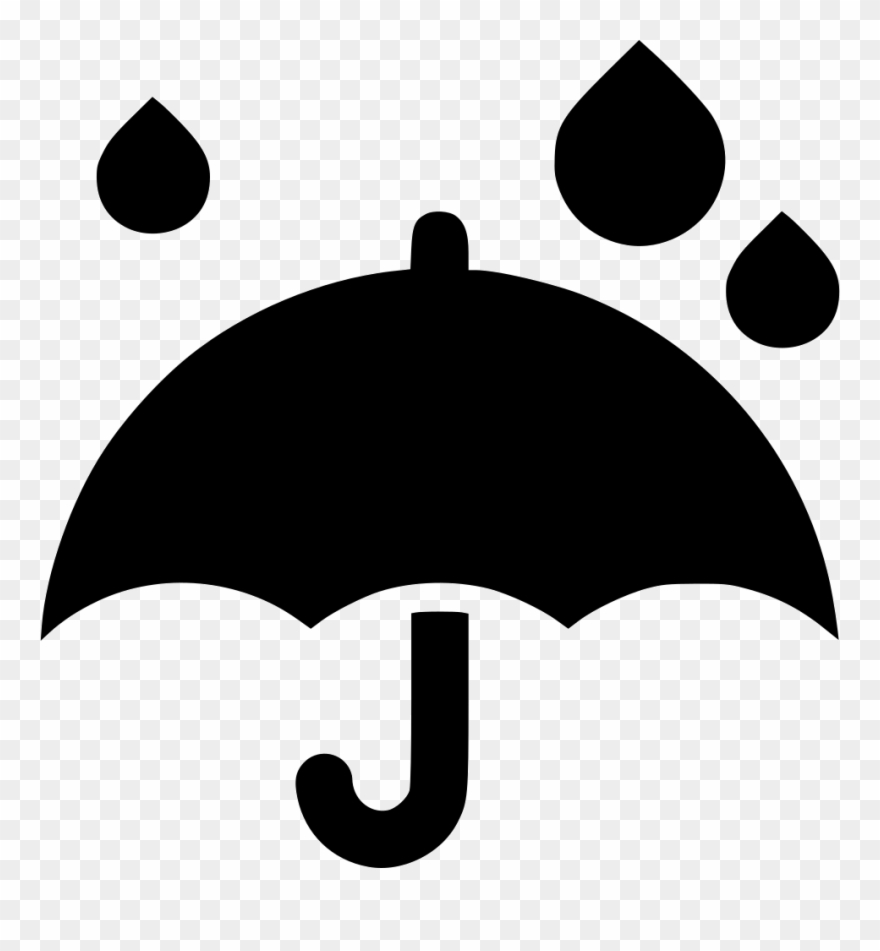 Umbrella Rain Drops Comments - Umbrella Clipart