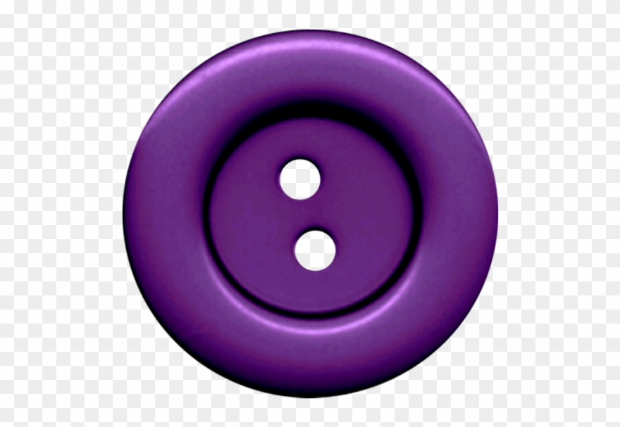 Purple Cloth Button With 2 Hole Png Image - Circle Clipart