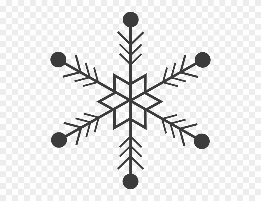 Free Online Snowflake Snow Christmas Logo Vector For - Modelos De Floco De Neve Para Bordado Clipart