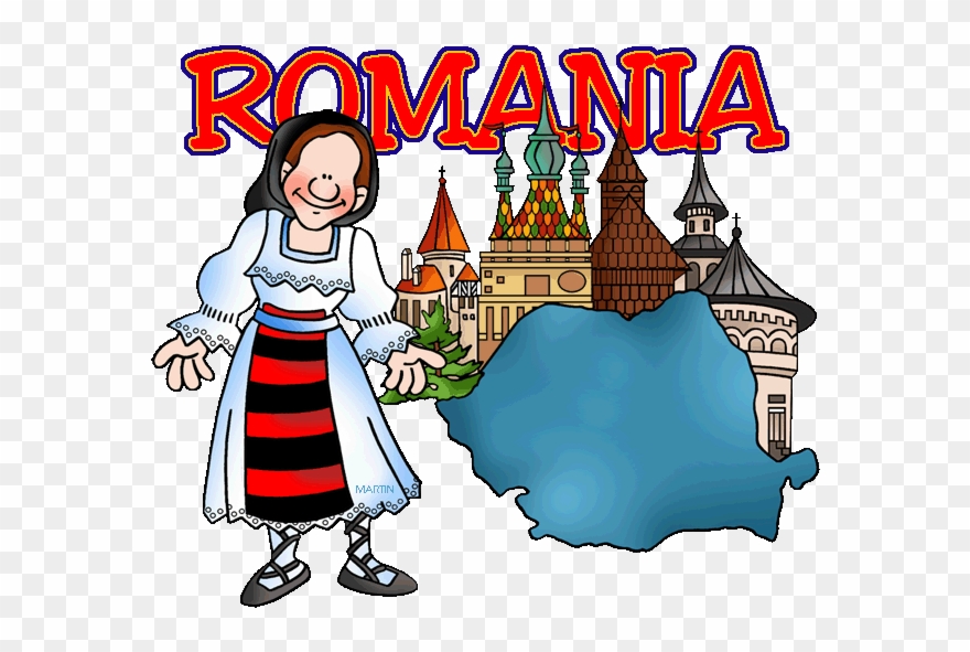 Folk Art Clipart Romanian - Romania Clipart - Png Download
