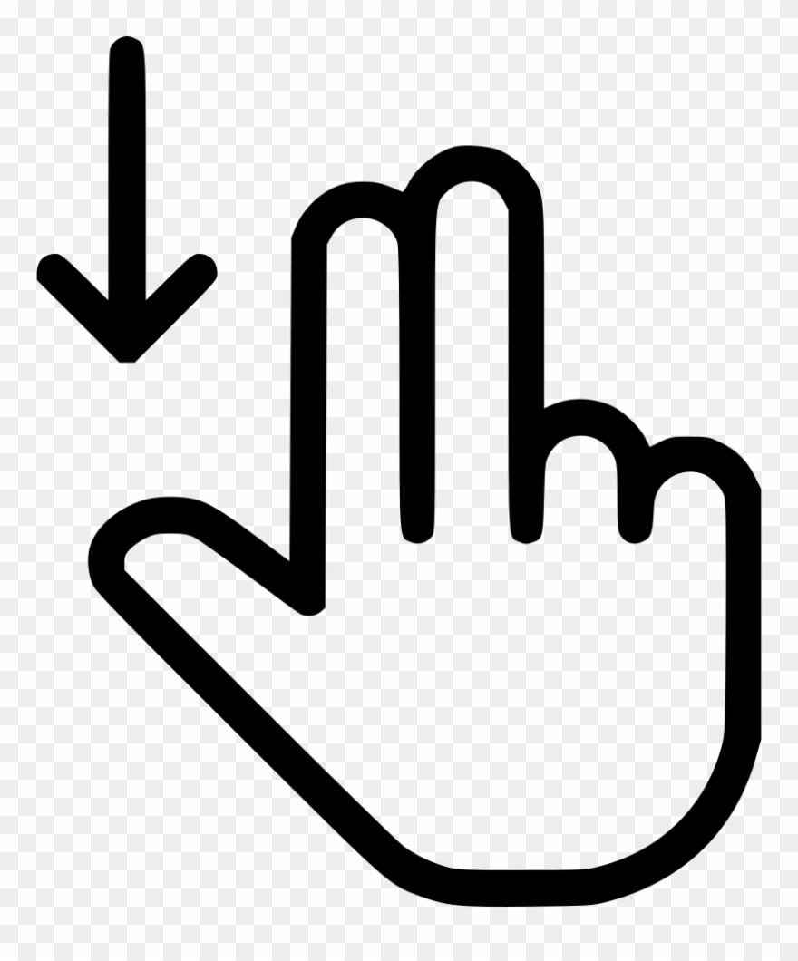 Scroll Down Svg Png Icon Free Download - Click And Drag Mouse Clipart