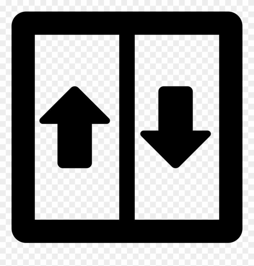 Directional Arrows Of Elevator Comments - Lift Png Clipart