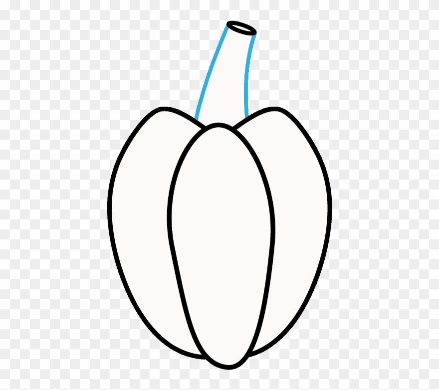 How To Draw Pumpkin - Drawing Clipart