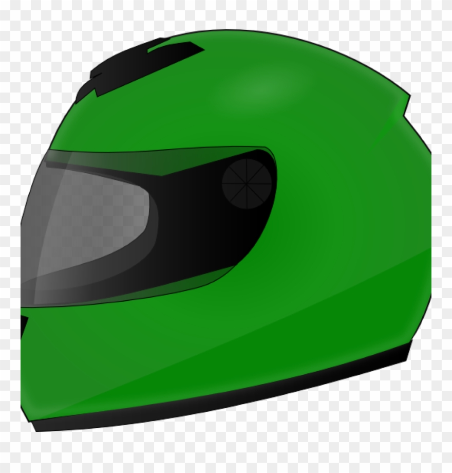 Helmet Clipart Bike Helmet Clip Art At Clker Vector - Motorcycle Helmet Clip Art - Png Download