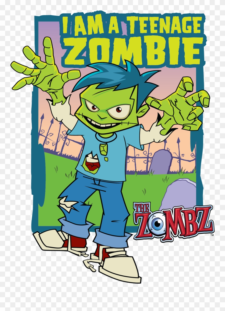 Dk Of The Zombz™ Zombie Cartoon, Horde, Zombie Apocalypse, - Animated Cartoon Clipart