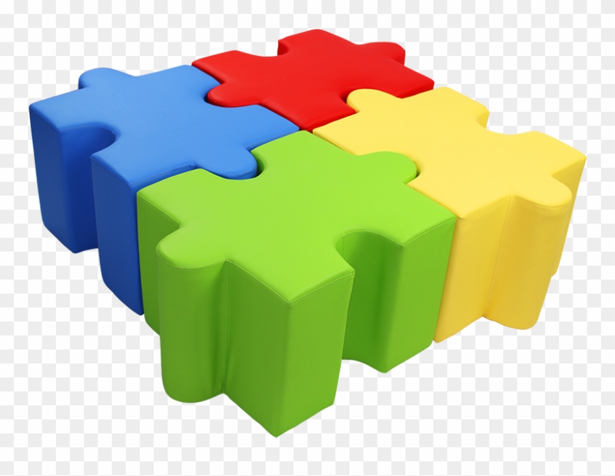 Puzzle Clipart Road - Office Furniture Ottoman Australia - Png Download