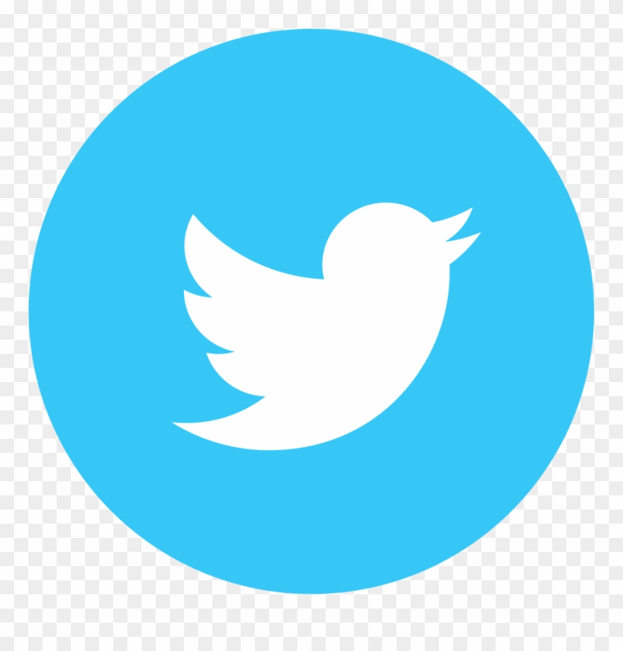 Follow Us - Twitter Round Logo Png Transparent Background Clipart