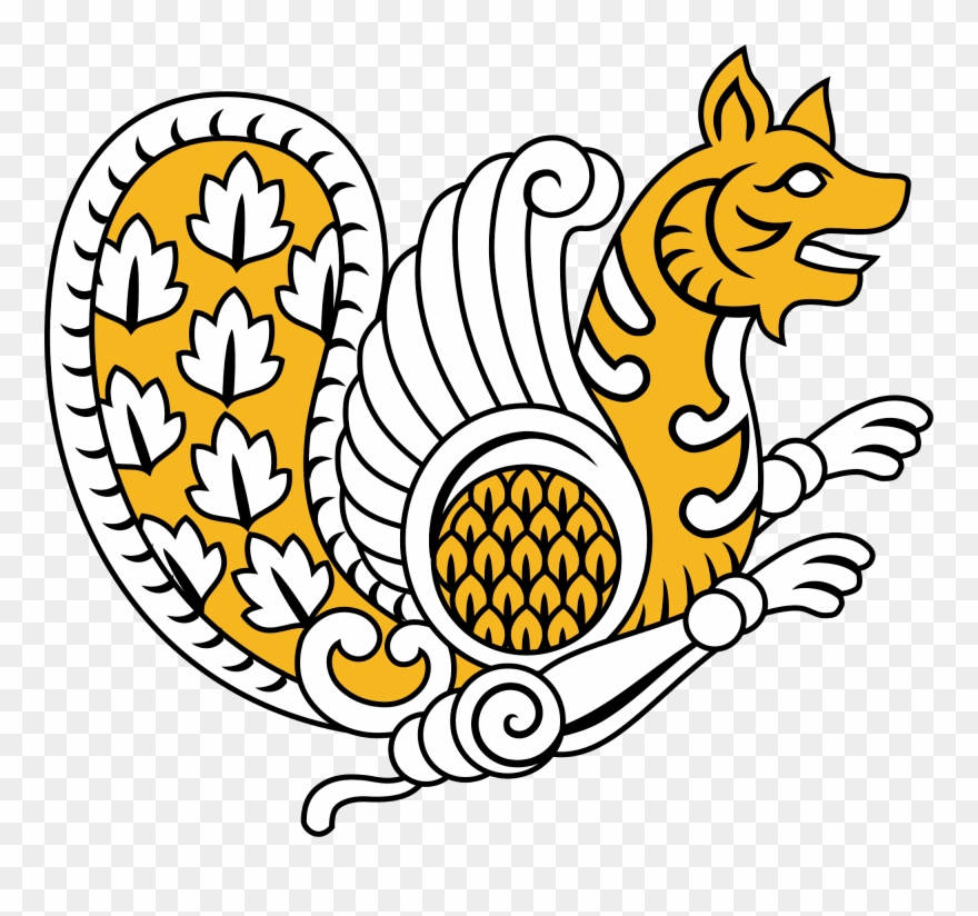 Because Of It's Ascociation With Gold And Silver There - Simurgh Logo Png Clipart