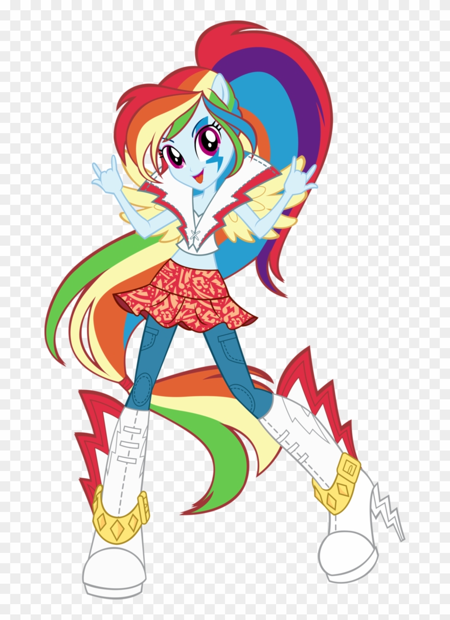 Mlp Eg Rainbow Rocks Rainbow Dash Clipart