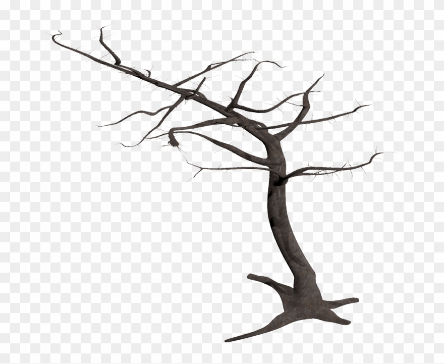 Dead Tree In Wind - Dead Tree Transparent Background Clipart