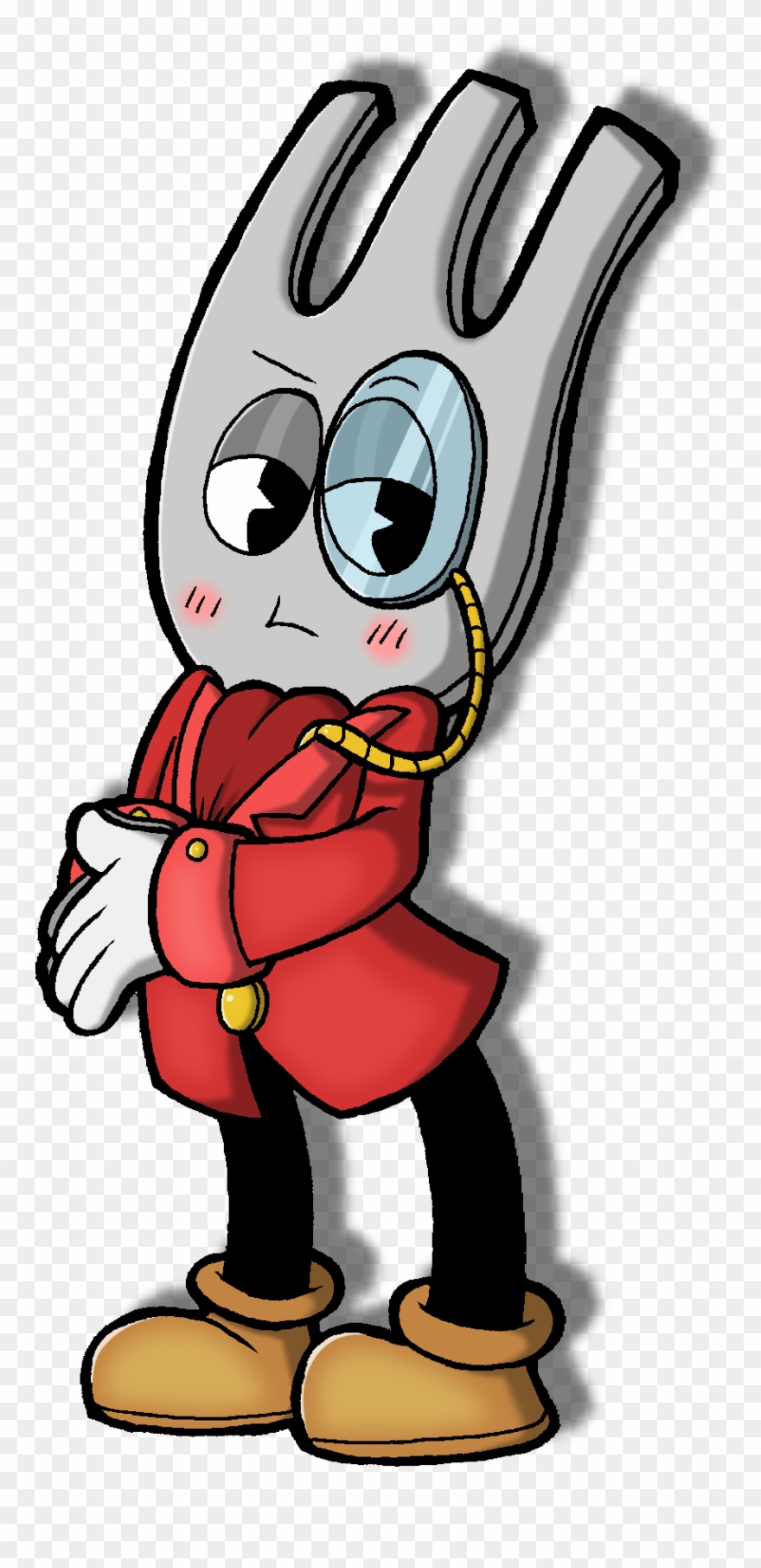 Heeeeeeeeeeere's Forkington Apparently - Drawing Clipart